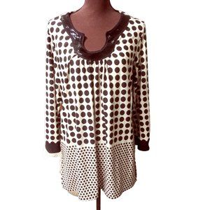 Vintage Plus Size Beaded Blouse, Size XL Blouse, Formal Dressy Blouse Evening